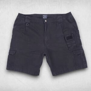 5.11 Tactical Cargo Shorts Men 42 Black Canvas Multiple Pockets Utility Outdoor